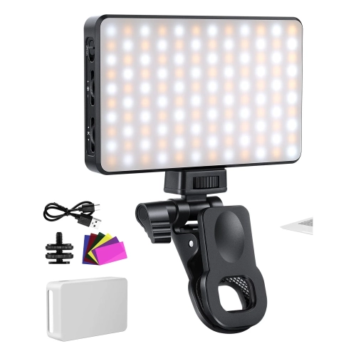 Lampka NEEWER BASICS BL120B z klipsem, stopką, dyfuzorem i filtrami