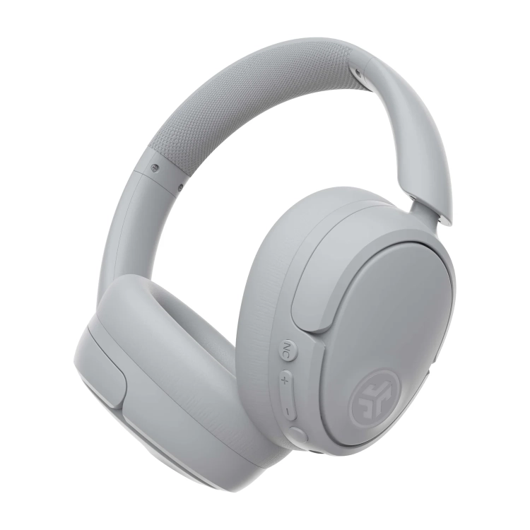 JLab JBuds Lux ANC Cloud pod kątem, przyciski na muszli