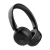 JLab Studio 2 Wireless czarne pod kątem, logo na pałąku