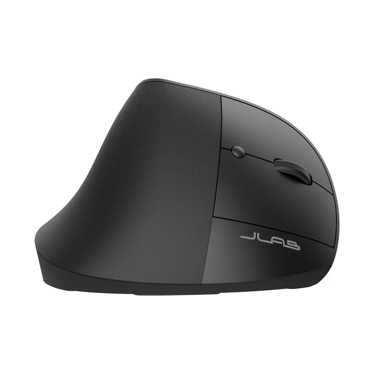 Lewa strona myszy JLab JBuds Ergonomic z logo