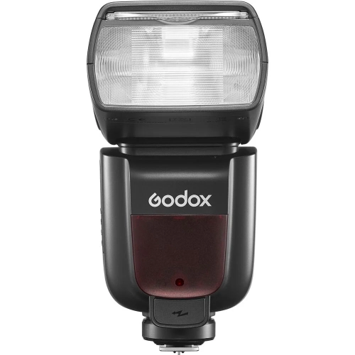 Lampa błyskowa Godox TT685II do Fujifilm na wprost, widok palnika