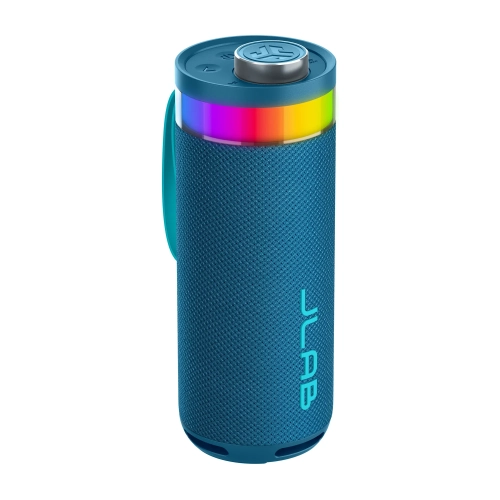 Granatowy głośnik Bluetooth JLab Go Party z podświetleniem RGB