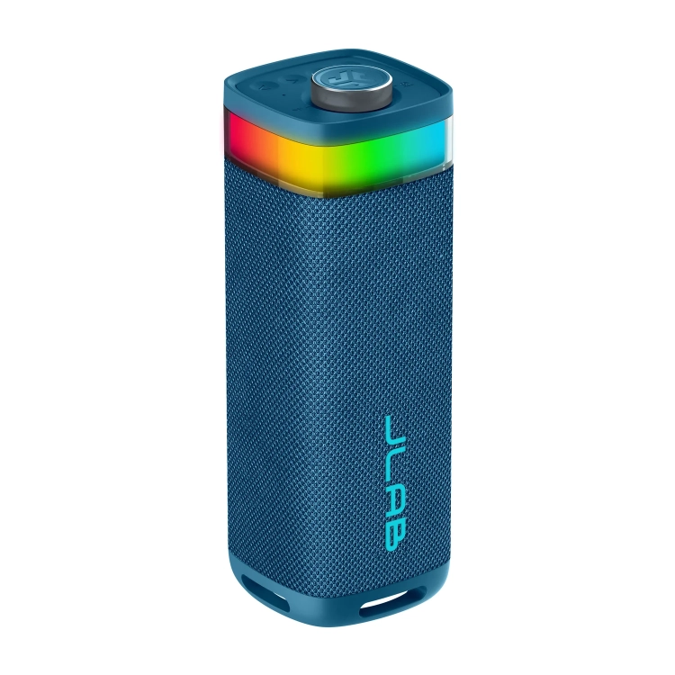 Granatowy głośnik Bluetooth JLab JBuds Party z podświetleniem RGB