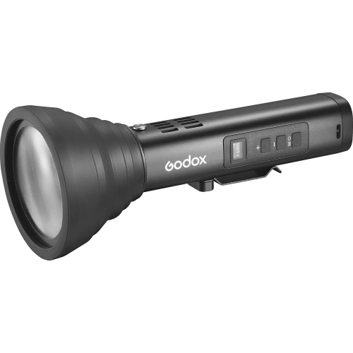 Lampa LED Godox FL15Bi z soczewką zoom, widok z boku