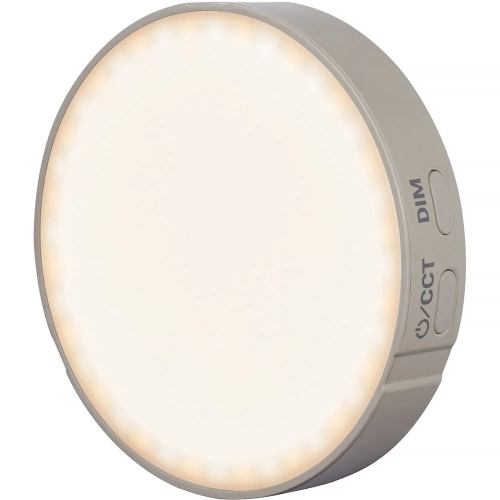 Lampa LED Godox LR15Bi świecąca, widok pod kątem z przyciskami