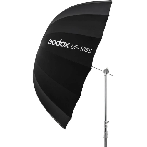 Parasolka paraboliczna Godox UB-165S z boku z oznaczeniem UB-165S