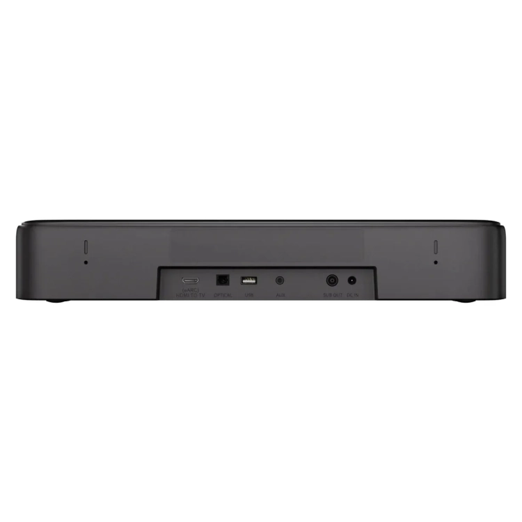 Tył soundbara Ultimea Aura A50 Pro ze złączami HDMI eARC, optycznym, USB i AUX