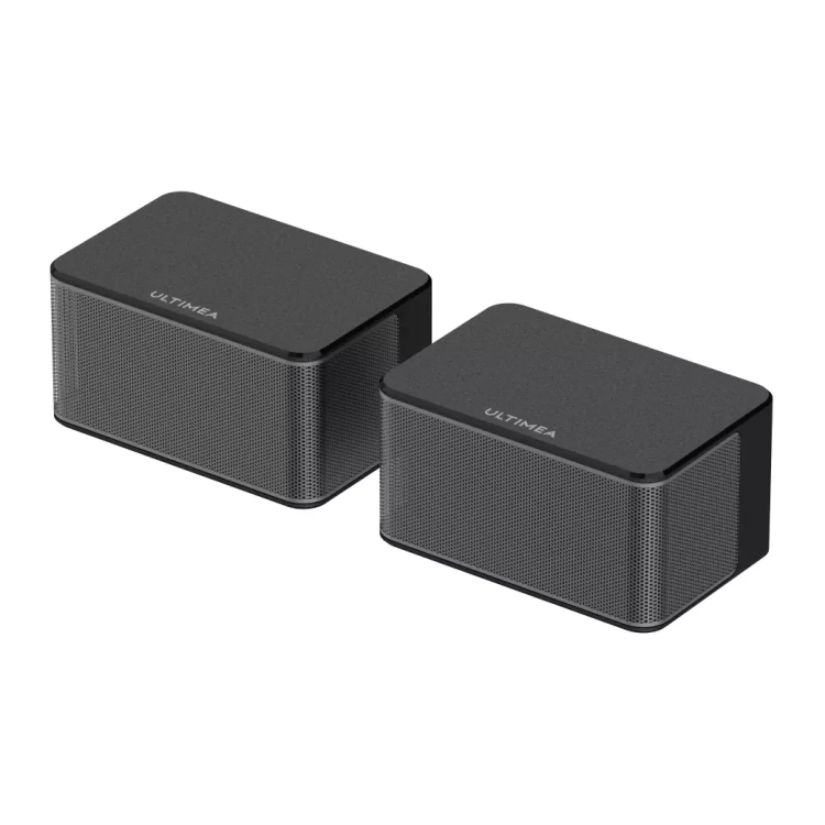Dwa przewodowe głośniki surround z zestawu Ultimea Poseidon D50