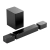 Soundbar Ultimea Poseidon D60 z subwooferem i dwoma małymi głośnikami surround