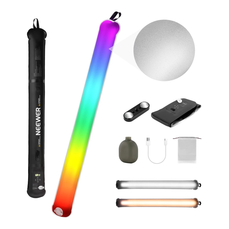 Zestaw NEEWER GC30C: lampa, podstawka magnetyczna, pompka, kabel USB-C i torba