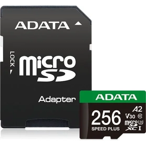 Karta pamięci ADATA Speed Plus microSDXC 256 GB z adapterem SD