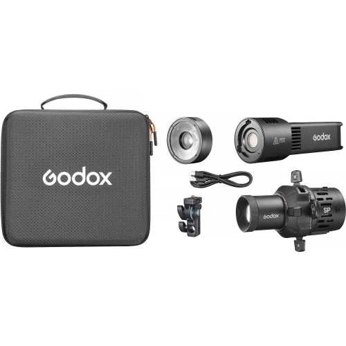 Zestaw Godox RS100R 1K: torba, lampa, reflektor, uchwyt i nasadka SP36K