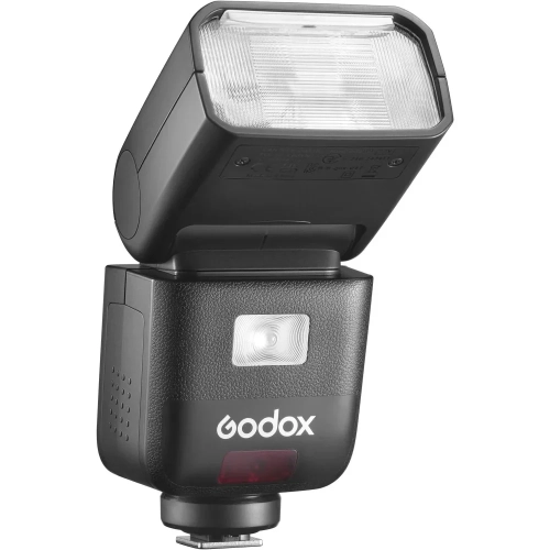 Lampa błyskowa Godox V480 do Canon z przodu pod kątem