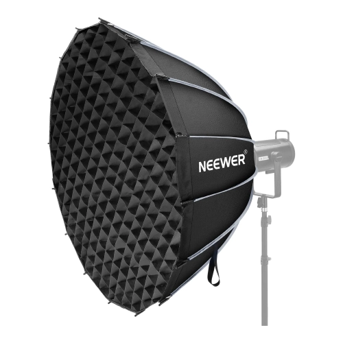 Softbox paraboliczny NEEWER SF120Q 120 cm z gridem, widok z przodu