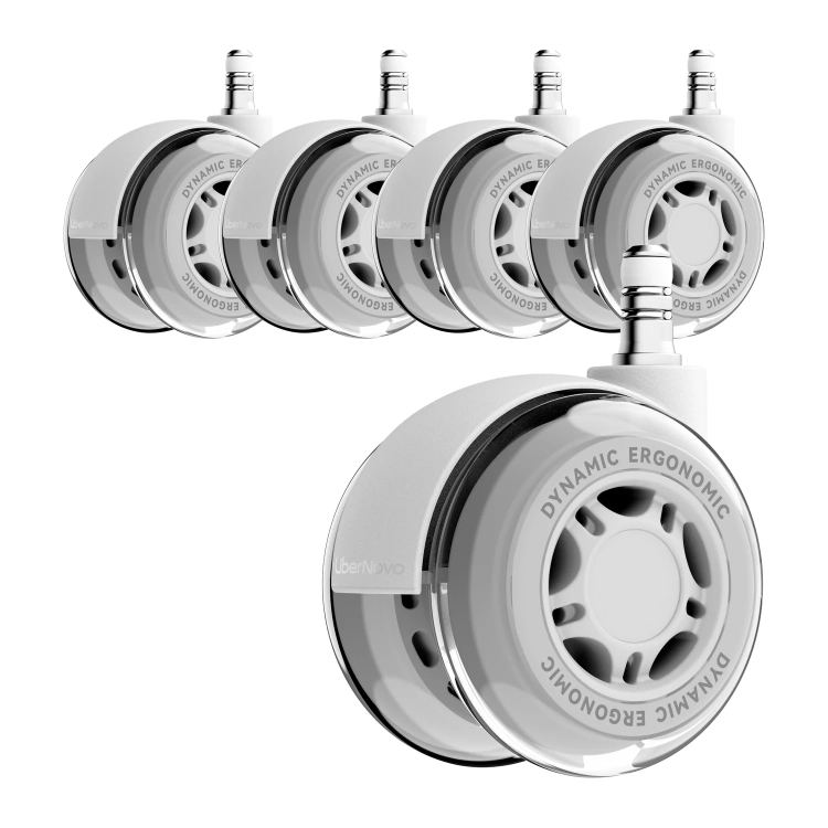 Szare kółka LiberNovo A-10 7,5 cm z trzpieniem