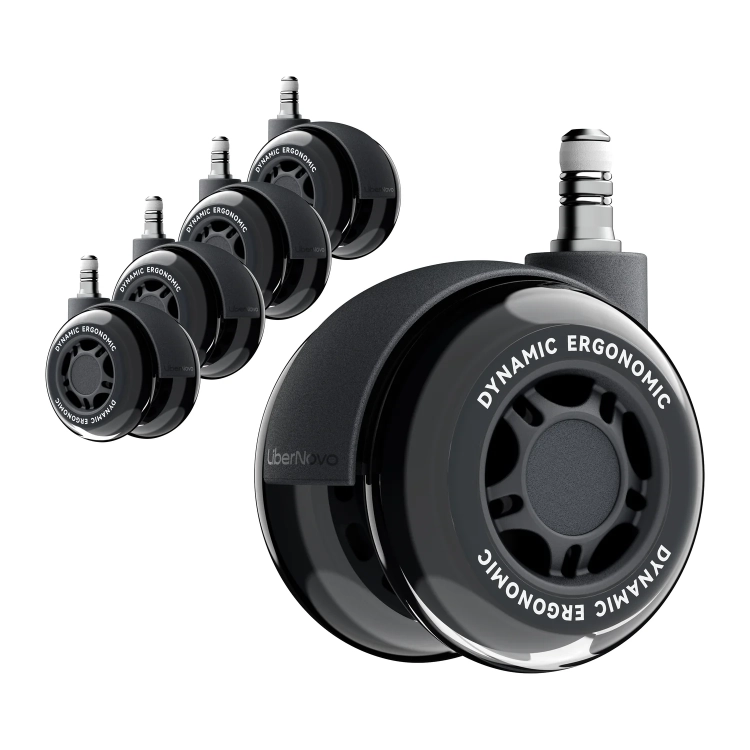 Czarne podwójne kółko LiberNovo A-10 z bliska