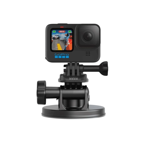 Przyssawka GoPro Suction Cup z zamontowaną kamerą GoPro