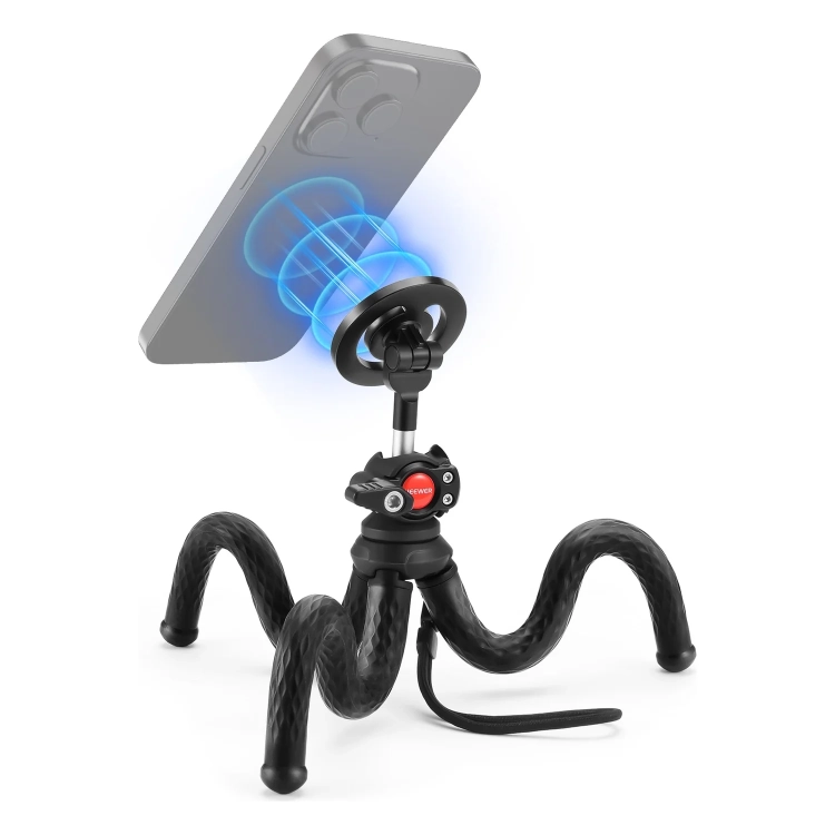 Elastyczny statyw NEEWER TP33 z telefonem na uchwycie magnetycznym