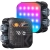 Lampa LED RGB K&F Concept KF34.036 z przodu i z tyłu
