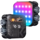 Lampa LED RGB K&F Concept KF34.036 z przodu i z tyłu