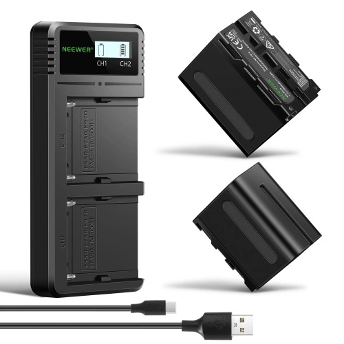Akumulatory NEEWER NW-F970 z ładowarką USB