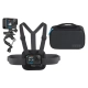 Zestaw GoPro Sports Kit: szelki, uchwyt na kierownicę i etui z kamerą GoPro