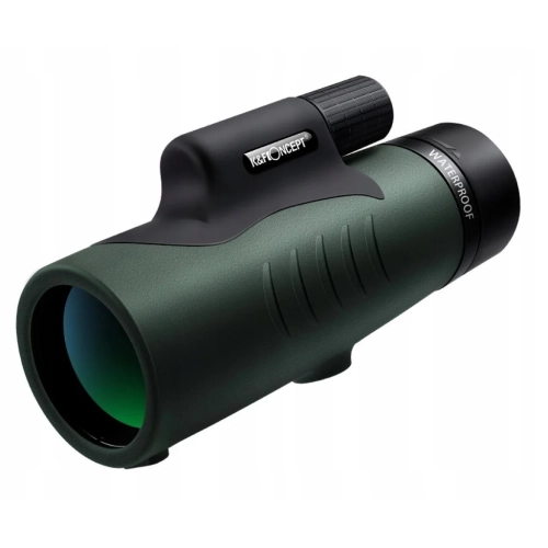 Monokular K&F Concept KF33.008 z boku, obiektyw 50 mm i pokrętło ostrości