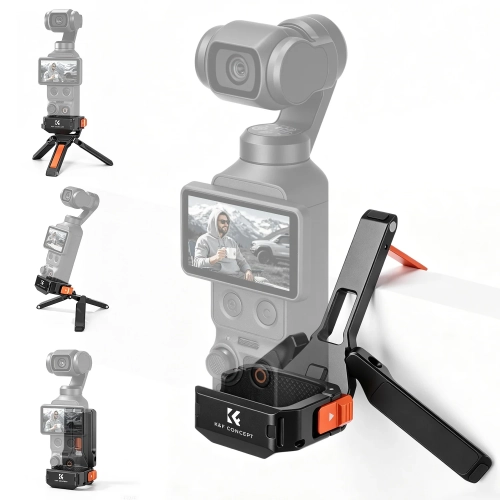 Ramka K&F Concept PP63 z DJI Osmo Pocket w trzech ustawieniach