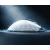 Profil białej myszy Attack Shark V8 z powłoką Nano-Metal Ice