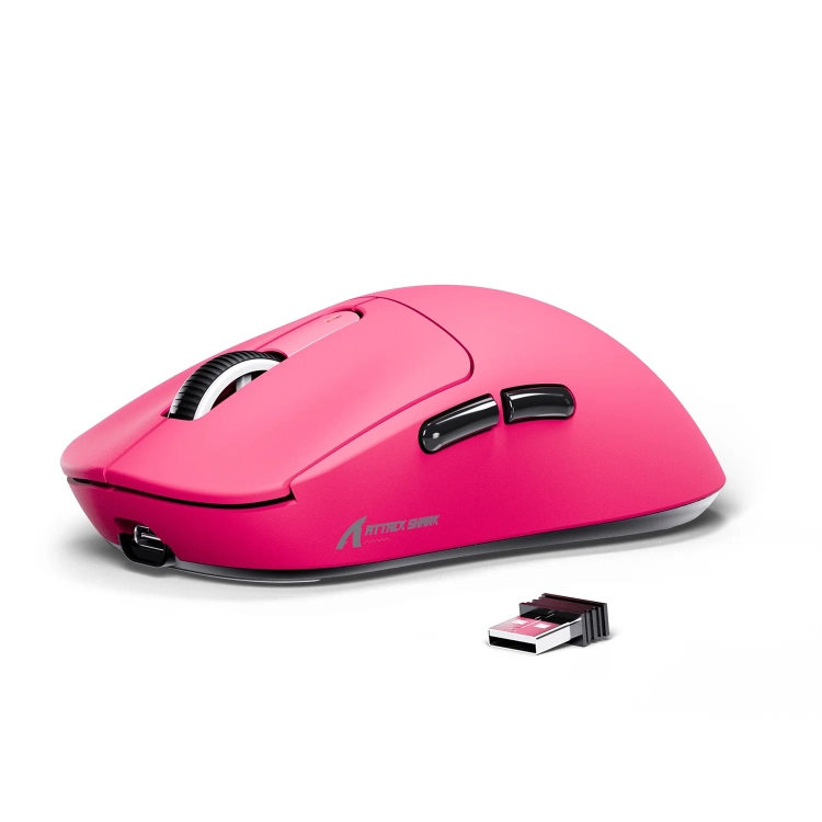 Mysz gamingowa Attack Shark X3 Berry Red z odbiornikiem 2,4 GHz