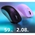 Attack Shark X3 PRO czarna i fioletowa, waga ok. 60 g