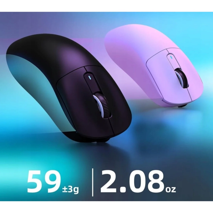 Attack Shark X3 PRO czarna i fioletowa, waga ok. 60 g