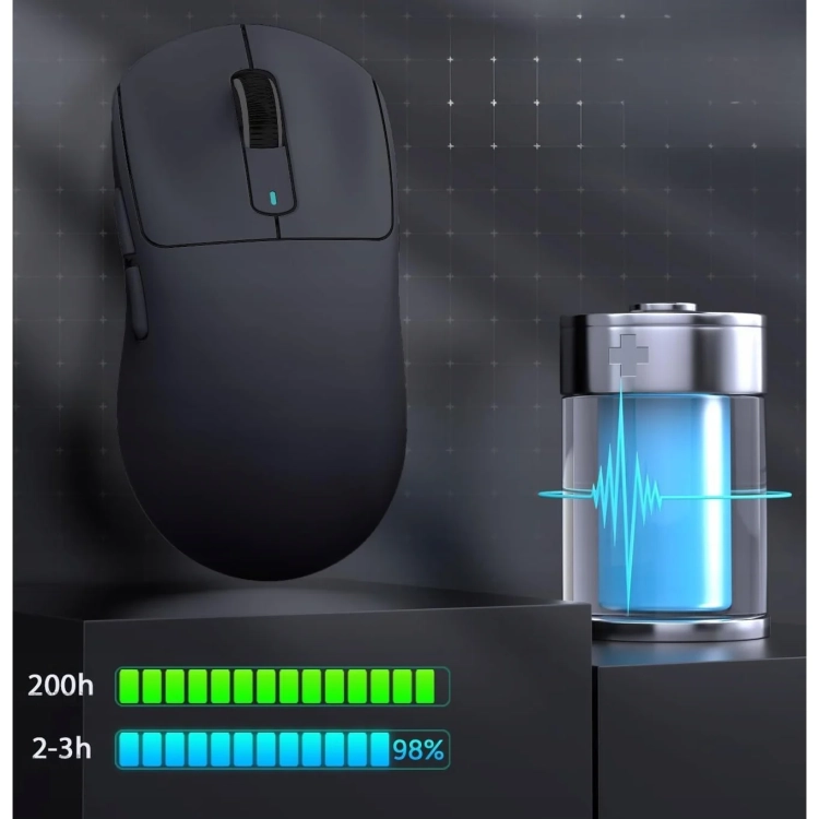 Czarna Attack Shark X3 PRO, do 200 godzin i ładowanie 2–3 godziny