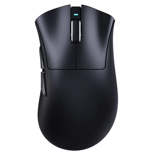 Czarna mysz gamingowa Attack Shark V3 widziana z góry
