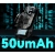 Wnętrze białej Attack Shark V5 z akumulatorem 500 mAh