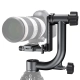 Głowica gimbal K&F Concept KF31.033 z teleobiektywem na statywie