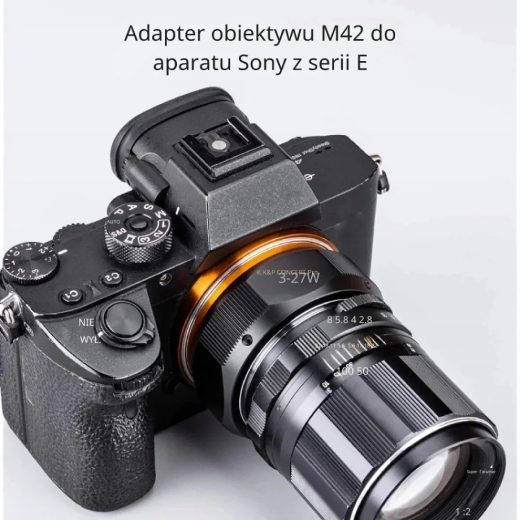 Adapter obiektywu M42 do aparatu Sony z serii E, K&F Concept