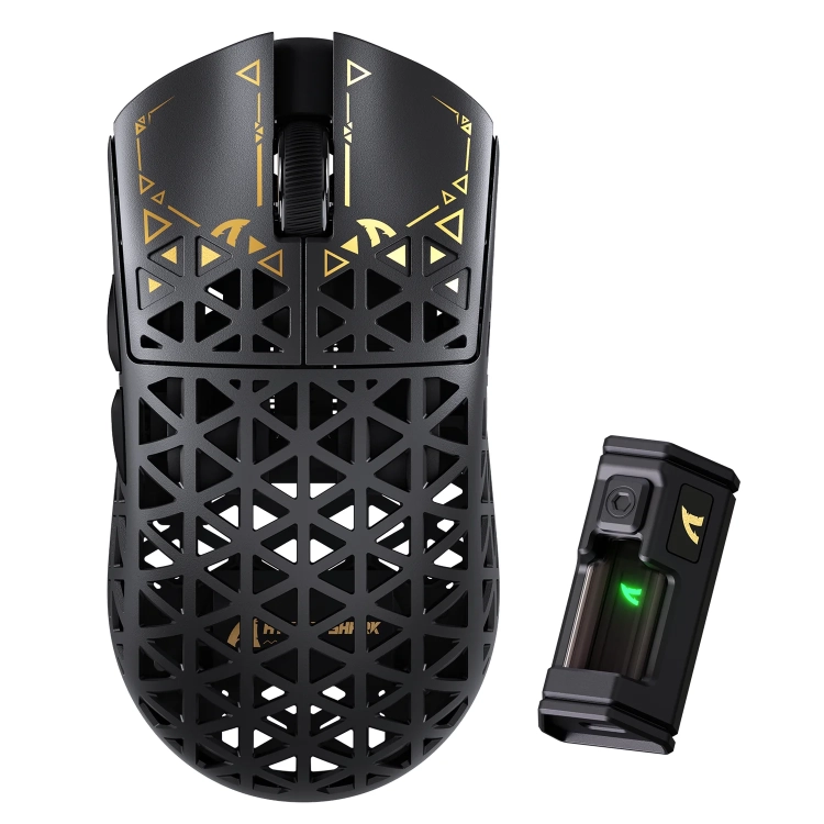 Czarna mysz Attack Shark R5 Ultra z odbiornikiem 8K