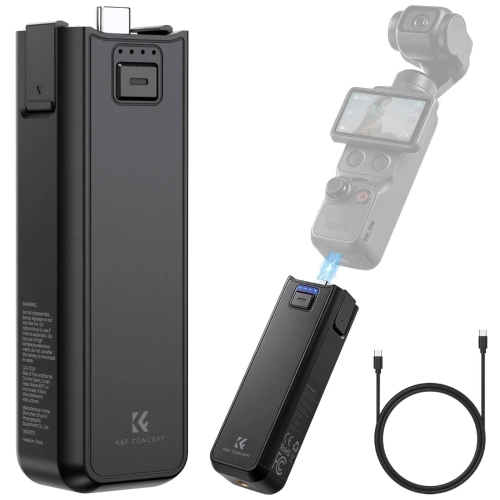 Uchwyt K&F Concept 5000 mAh z Osmo Pocket i kablem USB-C