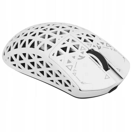 Biała Attack Shark R5 Ultra pod kątem