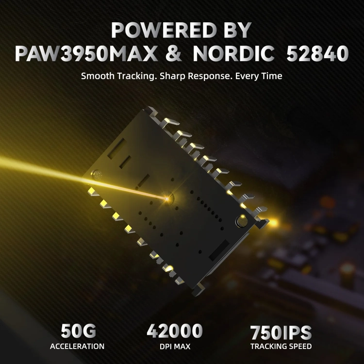 Sensor PAW3950MAX i układ Nordic 52840 w R11 Ultra