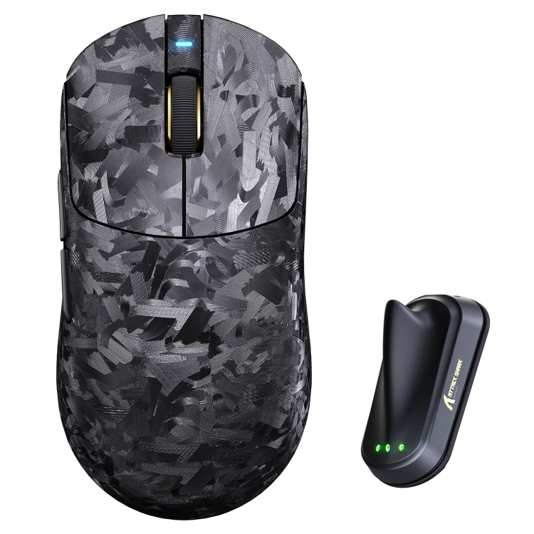 Czarna mysz Attack Shark RS3 Ultra z odbiornikiem 8K