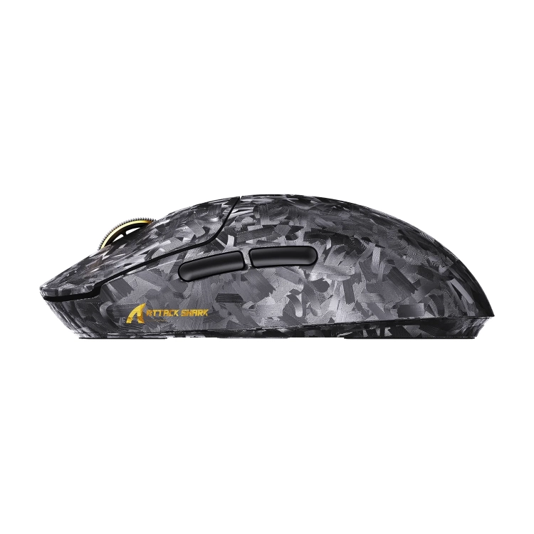 Czarna Attack Shark RS3 Ultra z lewego boku