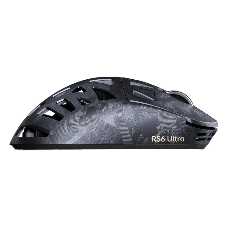 Czarna Attack Shark RS6 Ultra z prawego boku