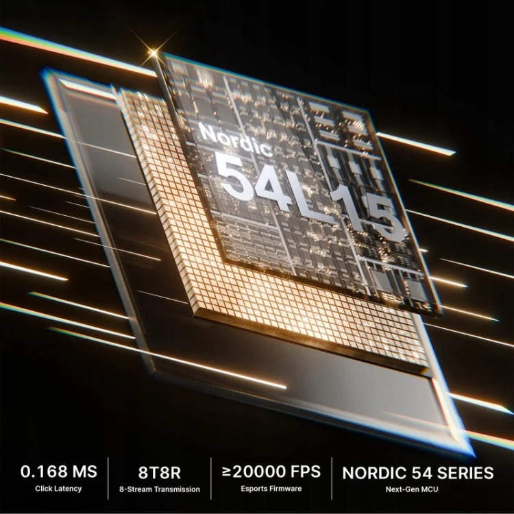 Układ Nordic 54L15 w myszy Attack Shark RS6 Ultra