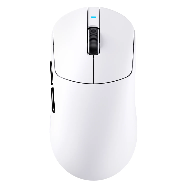 Biała mysz Attack Shark X8 Ultimate widziana z góry