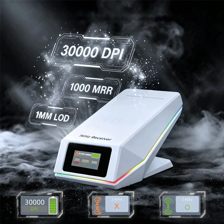 Stacja Attack Shark X11 PRO V2: 30 000 DPI i 1000 Hz