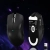 Czarna Attack Shark X11SE z góry i od spodu