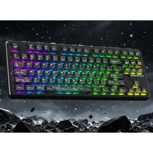 Attack Shark X87 Ultra Carbon z podświetleniem RGB
