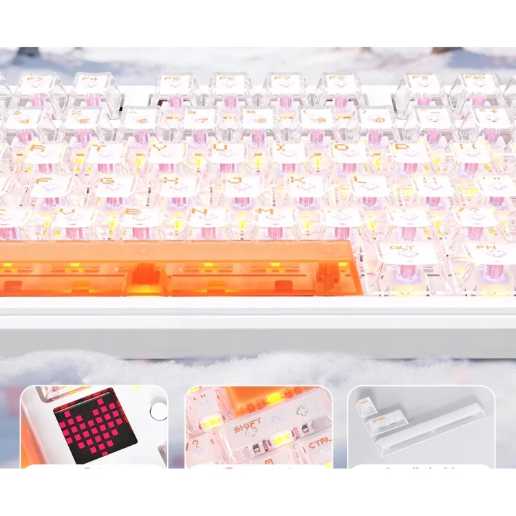 Ekran i pomarańczowa spacja X87 Ultra Iced Orange